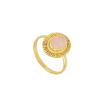 Anillo calcedonia rosa