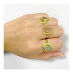 Anillo calcedonia rosa