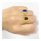 Anillo jade azul