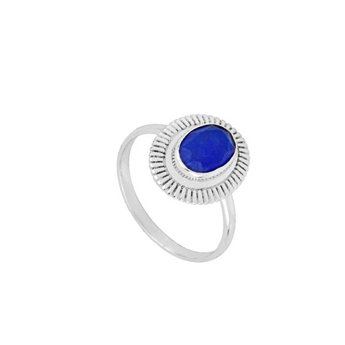 Anillo jade azul