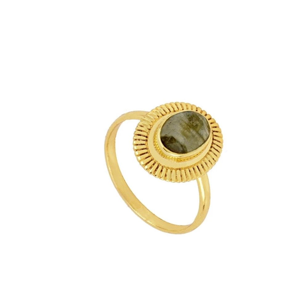 Anillo labradorita