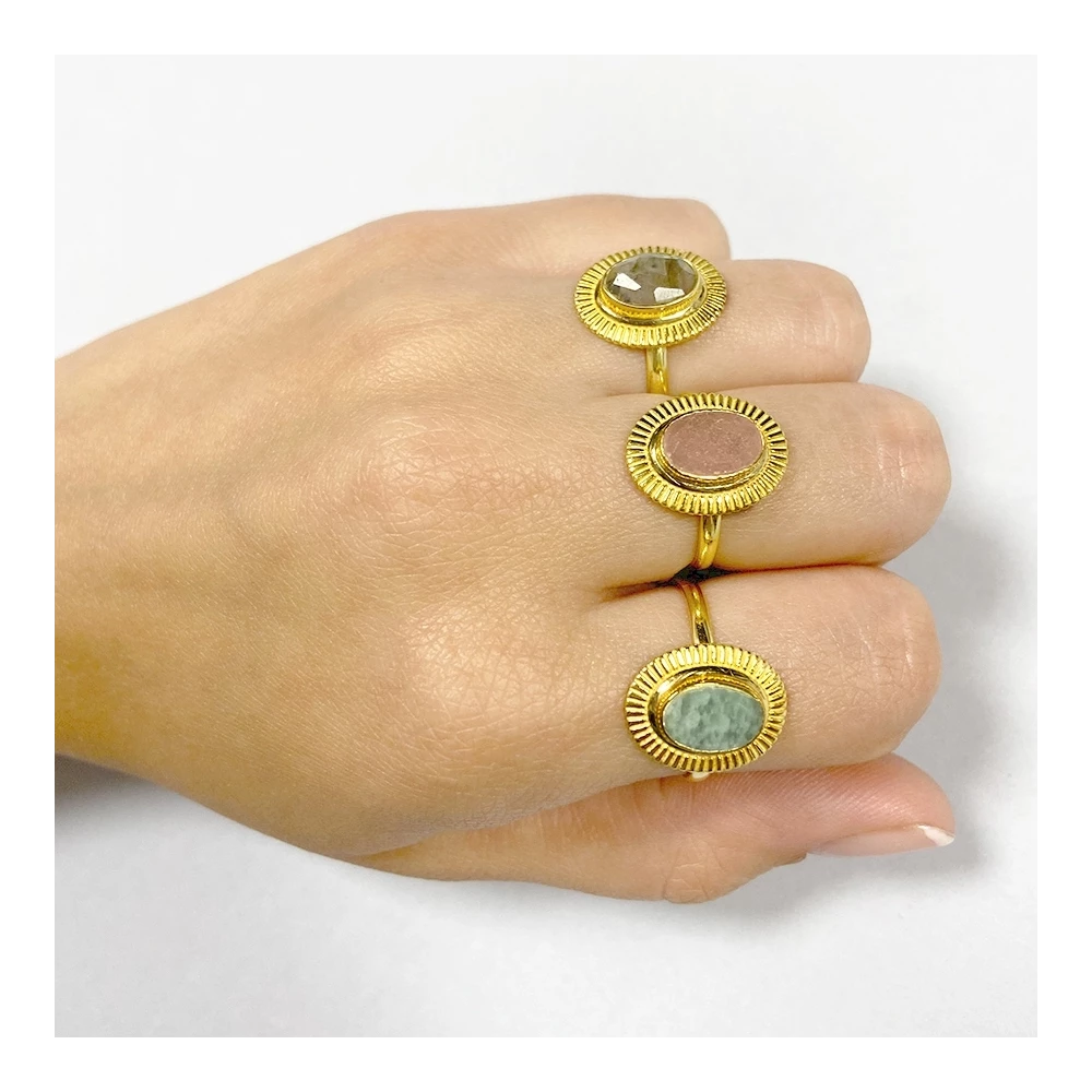 Anillo labradorita