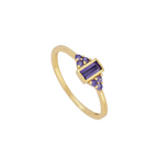 Anillo piedra central