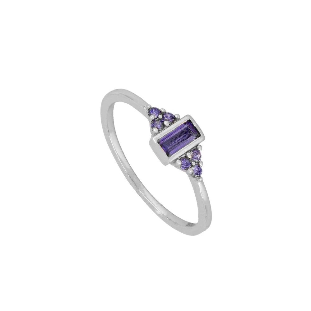 Anillo piedra central