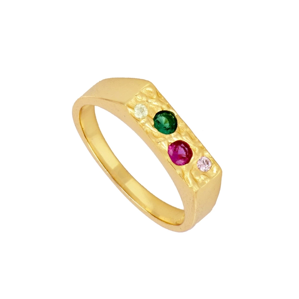 Anillo lingote circonitas