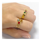 Anillo lingote circonitas