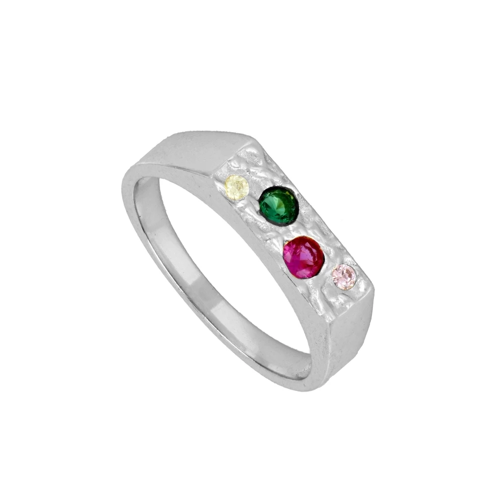 Anillo lingote circonitas
