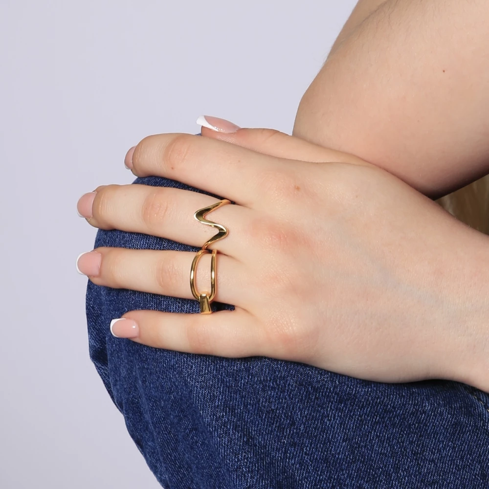 Anillo Fine Wave