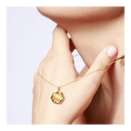 Collar circular piedra cristal