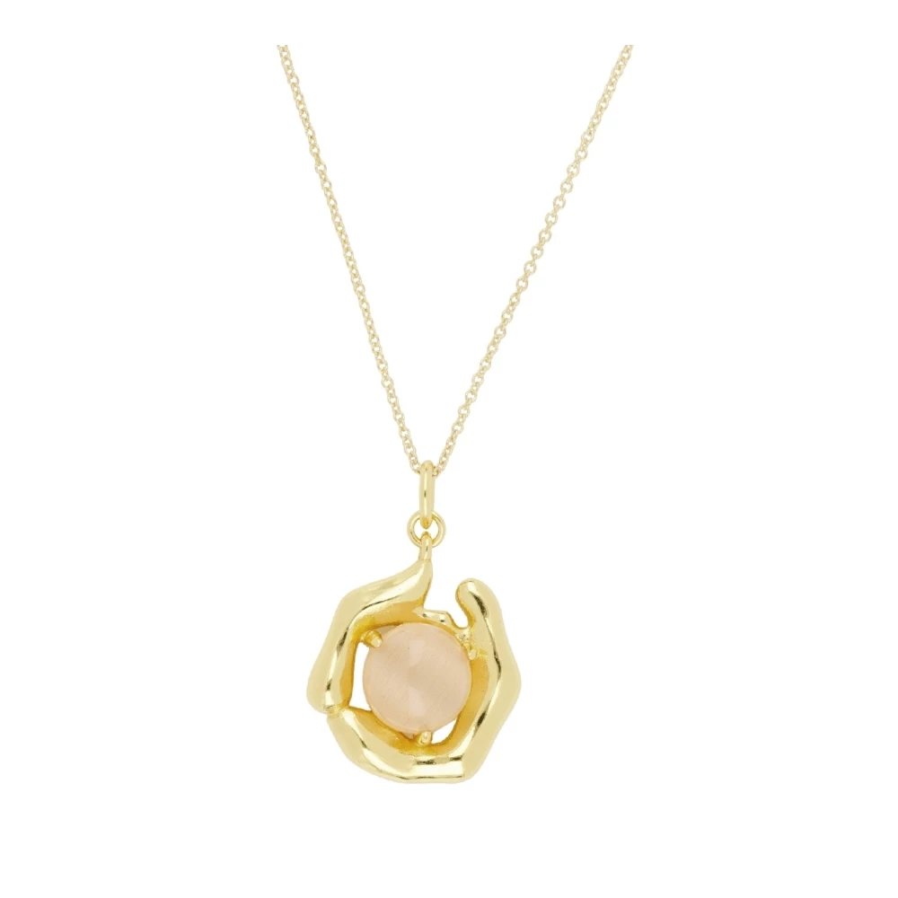 Collar circular piedra cristal