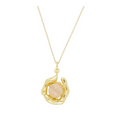 Collar circular piedra cristal