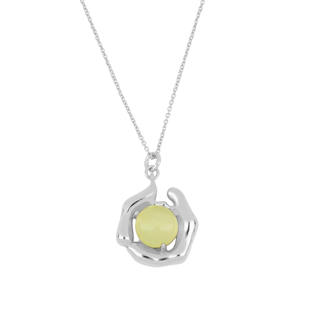 Collar circular piedra cristal