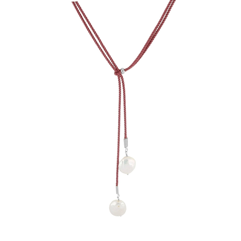 Collar perlas regulable