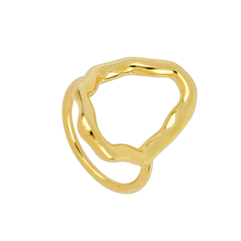 Anillo círculo irregular