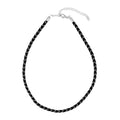 Collar cordón negro y crema