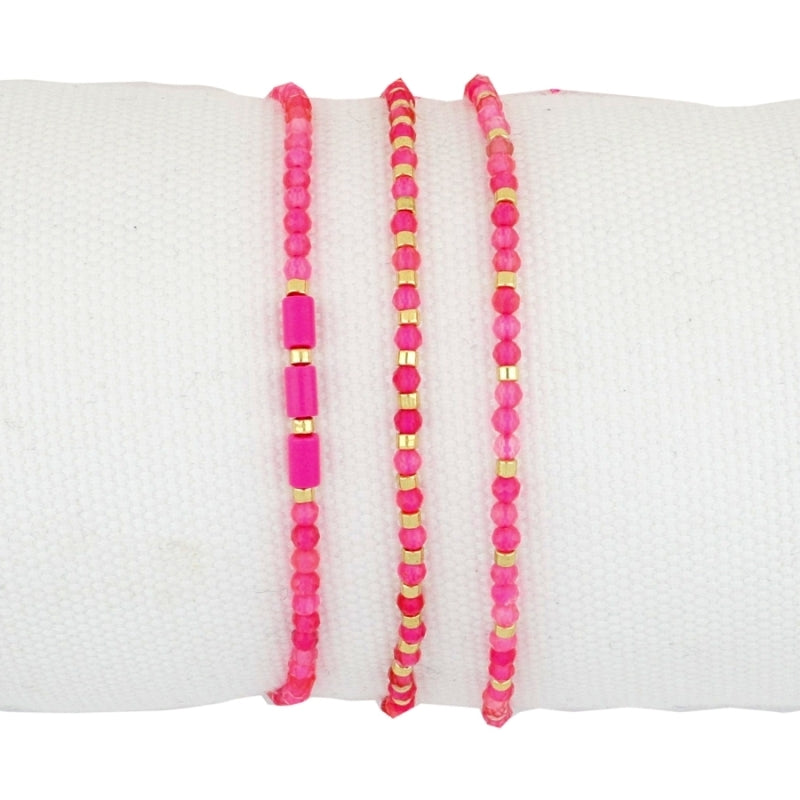 3 pulseras minerales