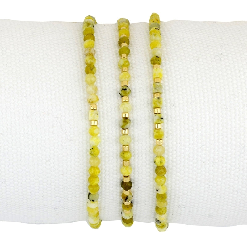 3 pulseras minerales