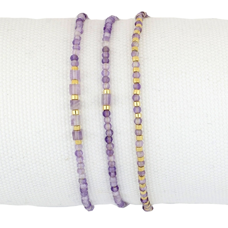 3 pulseras minerales