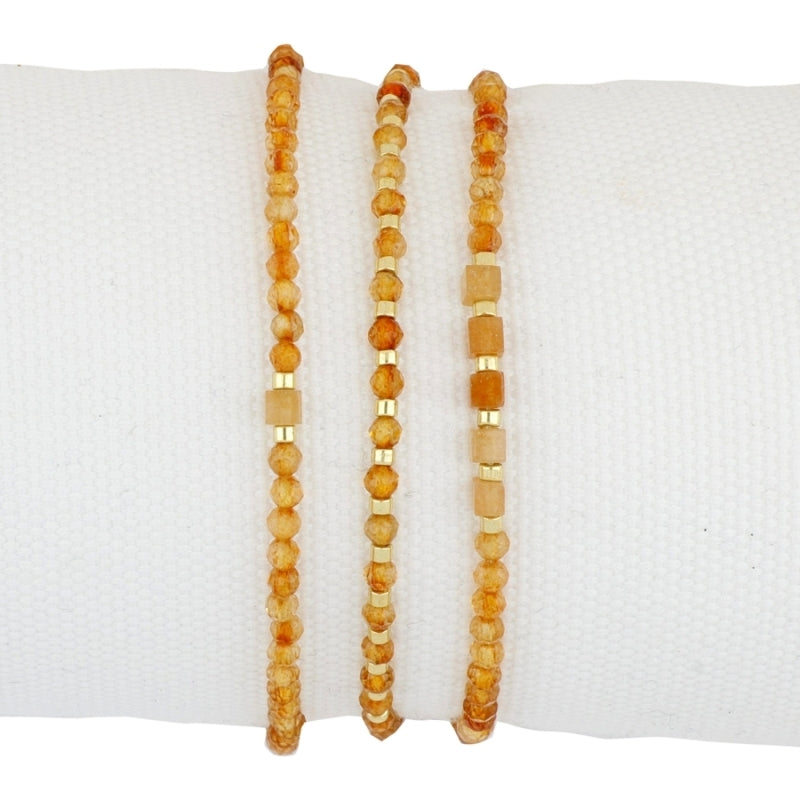 3 pulseras minerales