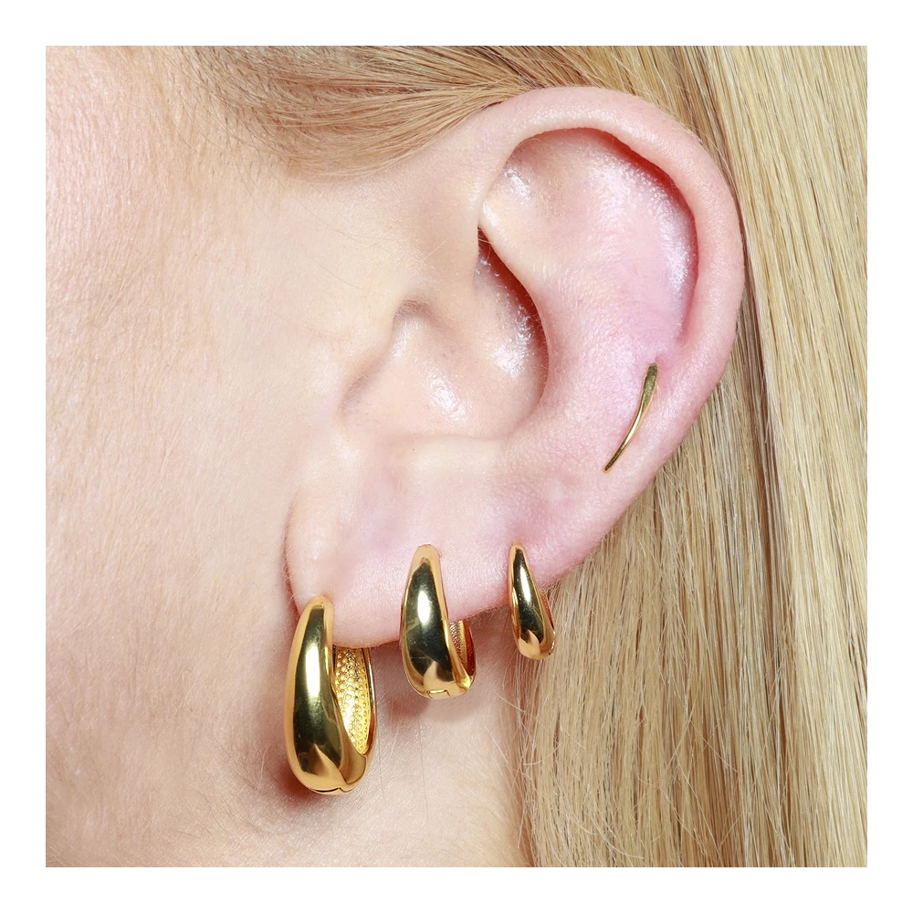 Pendientes media luna