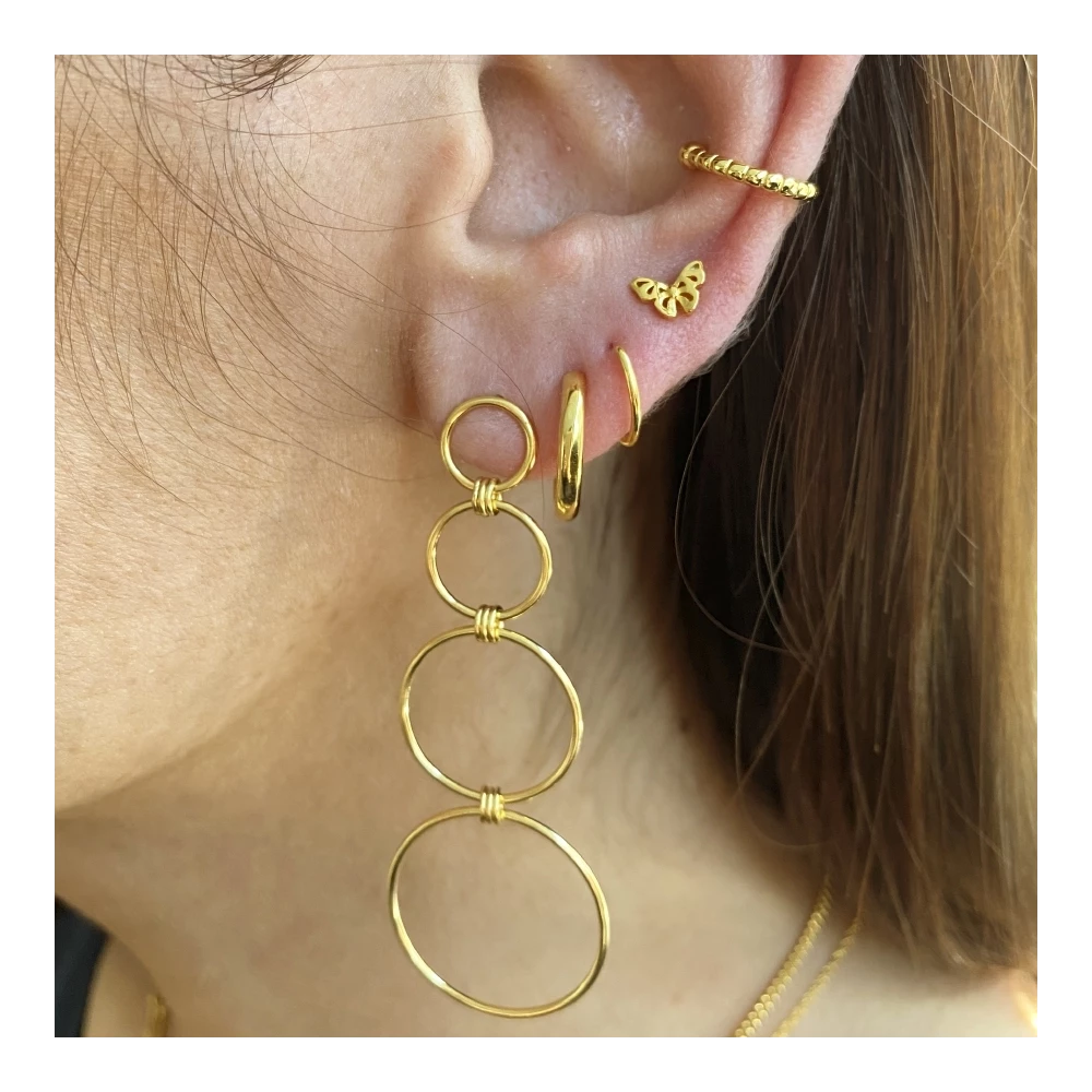 Ear cuff bolitas