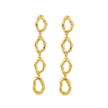 Pendientes óvalos huecos