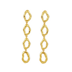 Pendientes óvalos huecos