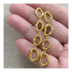 Pendientes óvalos huecos