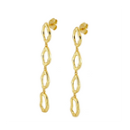 Pendientes óvalos huecos