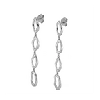 Pendientes óvalos huecos