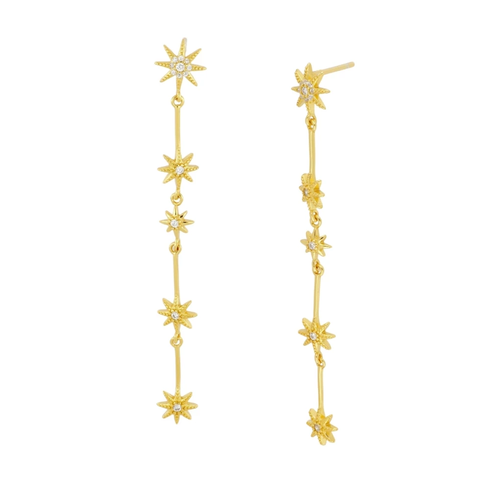 Pendientes estrellitas con circonitas