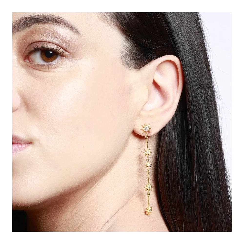 Pendientes estrellitas con circonitas